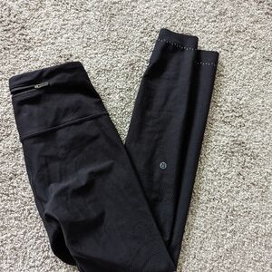 Lululemon Black Mesh HR Leggings